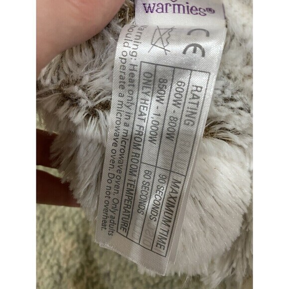 SET (2) Warmies Soothing Therapy Marshmallow & Brown Bear Plushes Microwavable - Picture 6 of 10